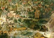 detalj fran babels torn Pieter Bruegel